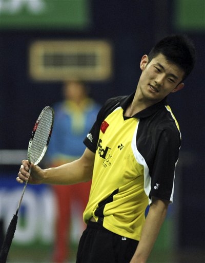 Chen Long at a badminton match.