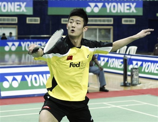 Chen Long at a badminton match.