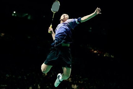 Kenichi Tago badminton jump smash!