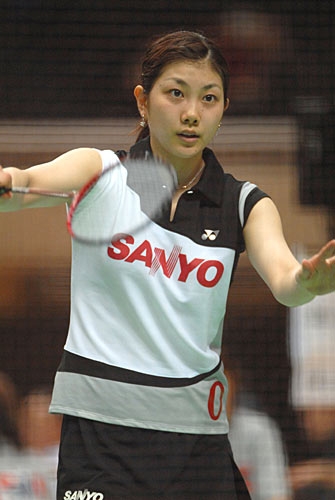 Reiko Shiota serving.