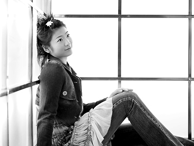 Wang Lin black and white photo.