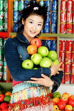 Young Wang Lin poses for photo shoot.