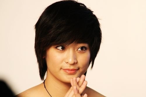 Cute picture of Wang Lin.