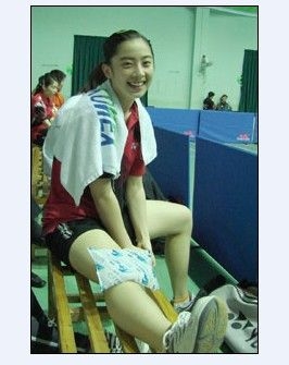 Wang Shixian icing injury but still happy!